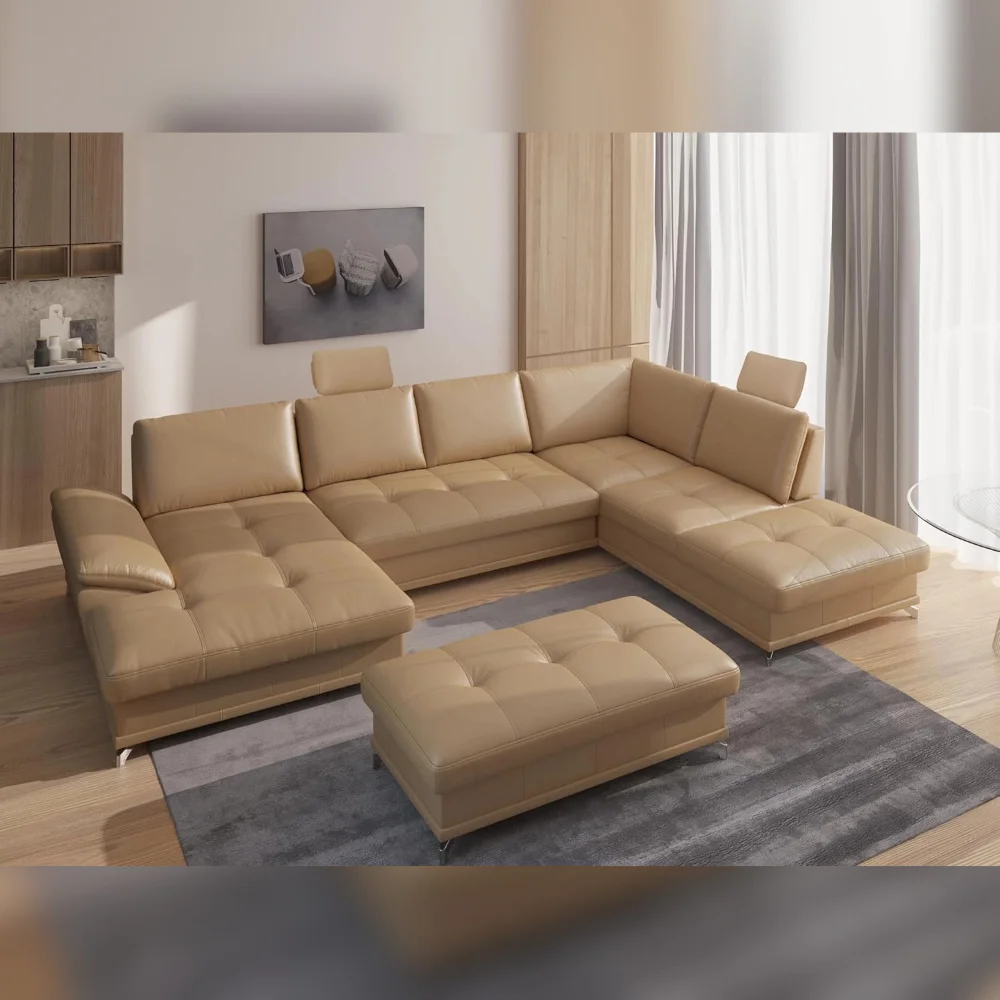 L-Shape 6 Seater Sectional Sofa Castiel