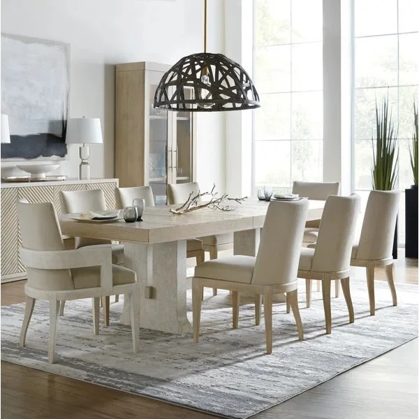 9-Piece Extendable Double Pedestal Dining Set