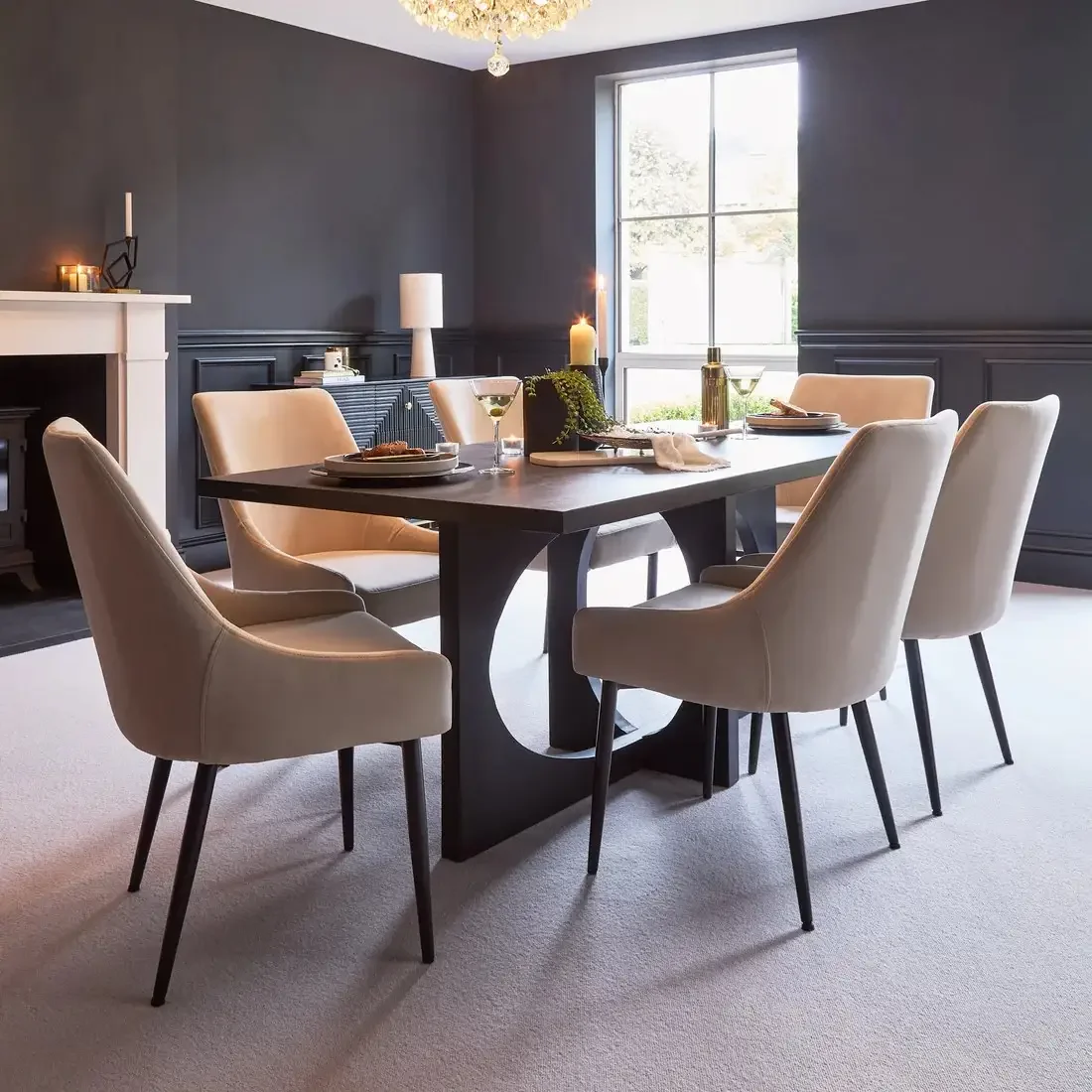 Black Dining Set