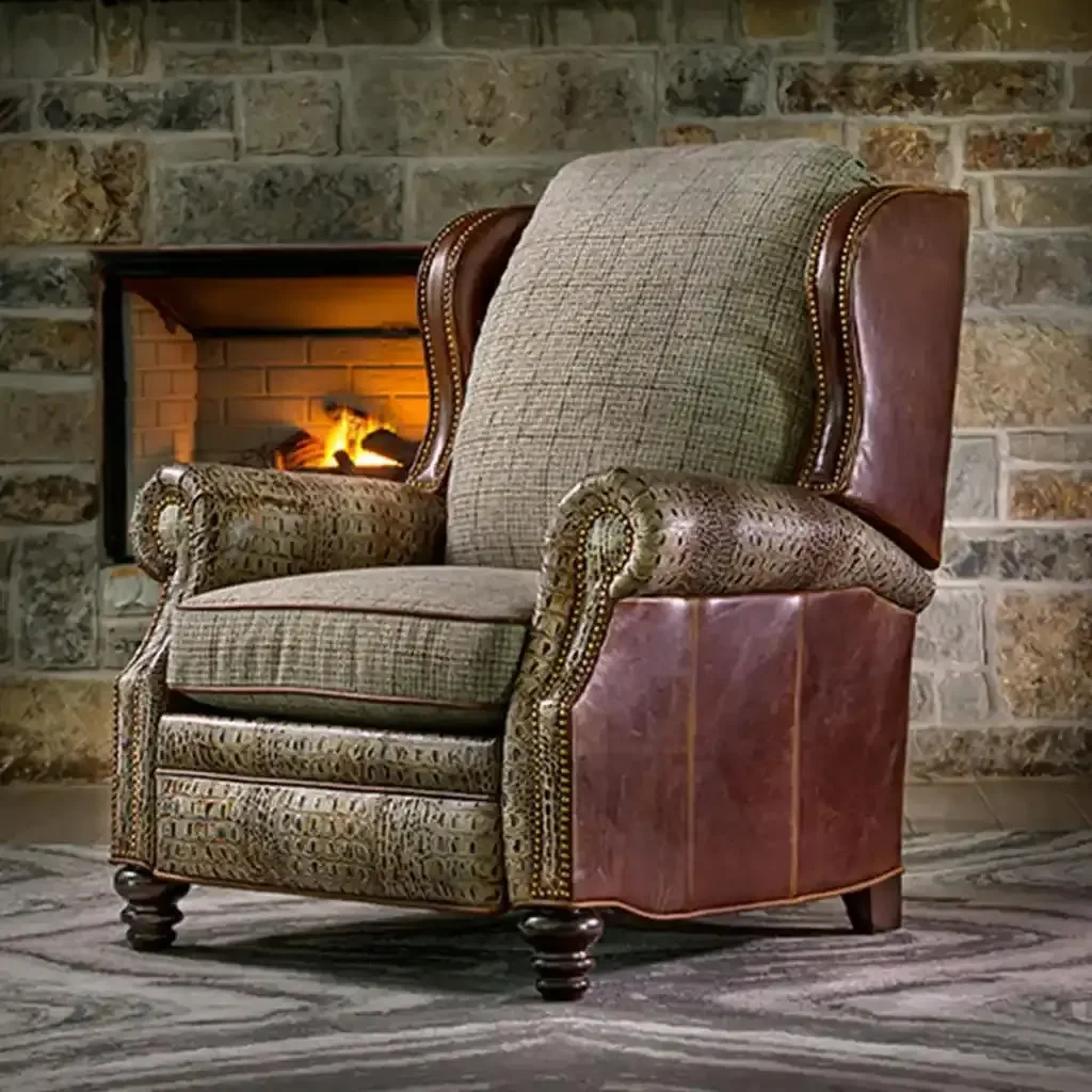 soft-back fluffy Wing Chair: Generous Size, Full Relaxation — product photo 1