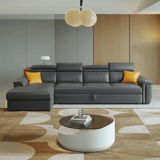 Picture of Sofa Cum Bed (Daybed): Premium Upholstery, Transforms from Sofa to Bed