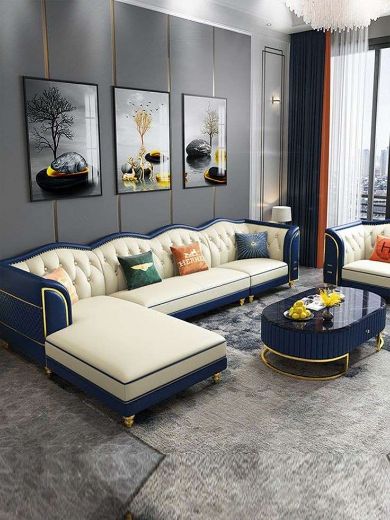 Picture of Premium L-Shape Sofa: Elevate Your Living Space with Unrivaled Comfort and Style - A&OLS14
