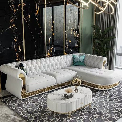 Picture of Contemporary L-Shaped Sofa Set | Modern Living Room Furniture Collection - A&OLS41