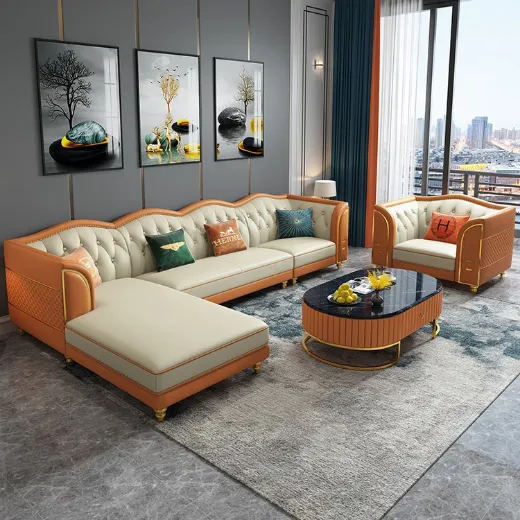 Picture of Premium L-Shape Sofa: Elevate Your Living Space with Unrivaled Comfort and Style - A&OLS14