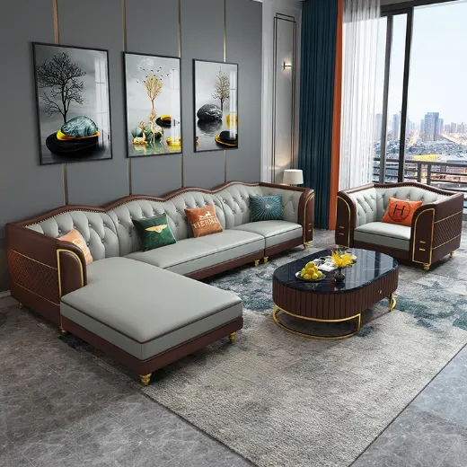 Picture of Premium L-Shape Sofa: Elevate Your Living Space with Unrivaled Comfort and Style - A&OLS14