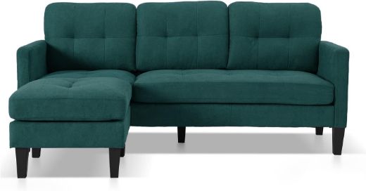 Picture of 3-Seater Convertible Sectional Couch | Reversible Chaise L-Shaped Sofa - A&OLS06