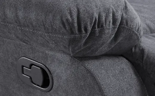 Picture of Dark Grey Plush Recliner: Supportive & Durable Single chair - A&ORE03
