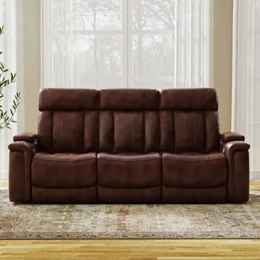 Picture of Fantom Brown Power Reclining Sofa 5 seater - A&ORE07