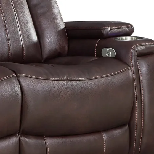 Picture of Fantom Brown Power Reclining Sofa 5 seater - A&ORE07