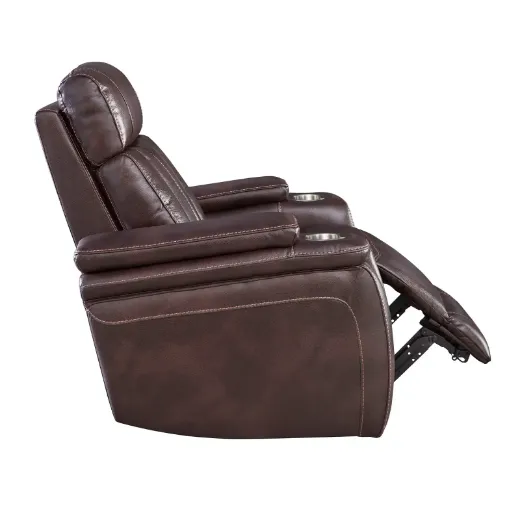 Picture of Fantom Brown Power Reclining Sofa 5 seater - A&ORE07