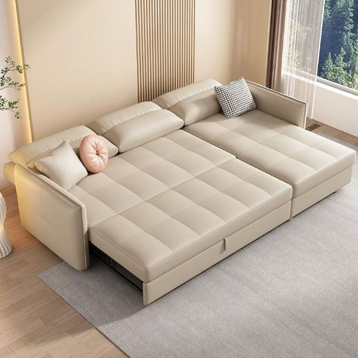 Picture of Customizable Sofa Cum Bed: Space-Saving Pull-Out with Integrated Storage
