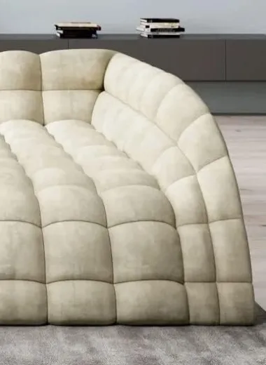 Picture of Corner Sofa: Modern, Ergonomic, Easy-Clean Fabric - A&OLS27