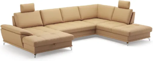 Picture of L-Shape Sectional Sofa Castiel:  Adjustable Depth, Optional Bed & Storage - A&OLS29