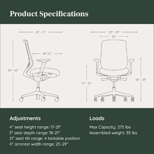 Picture of Ergonomic Office Chair: Adjustable Lumbar Support, Breathable Mesh Backrest, Smooth Wheels, Light Blue